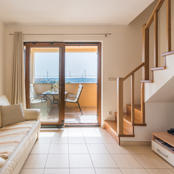 Dnevna soba, Insula Aurea Apartments, Apartmaji Insula Aurea, Klimno, otok Krk (Hrvaška) - neposreden stik z lastnikom Dobrinj